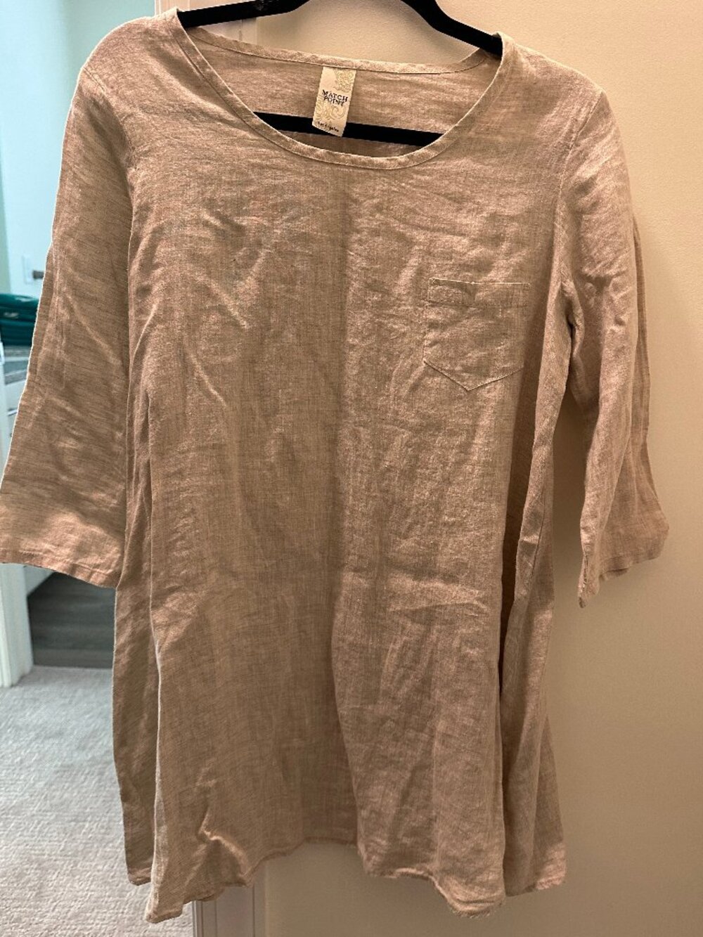Match Point 100% linen tunic